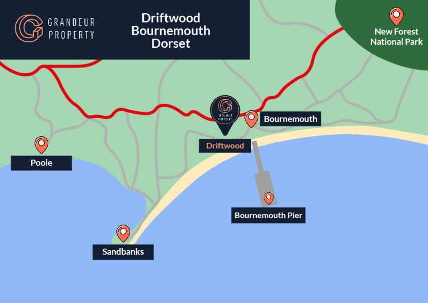Driftwood By Grandeur Property Bournemouth Eksteriør billede